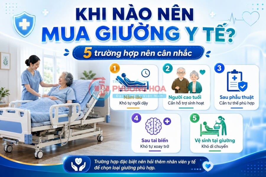 Nên mua giường y tế nào 